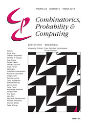 Combinatorics, Probability and
		     Computing